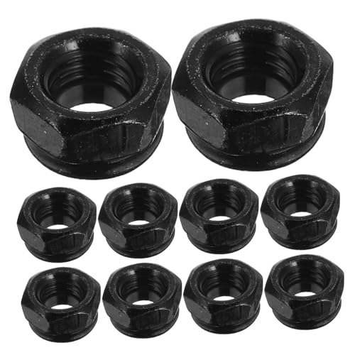 STOBAZA 50pcs Stainless Steel Nuts with Nylon Inserts for Enhanced Security Bolt Nuts for Furniture Assembly Efficient Installation and Removal