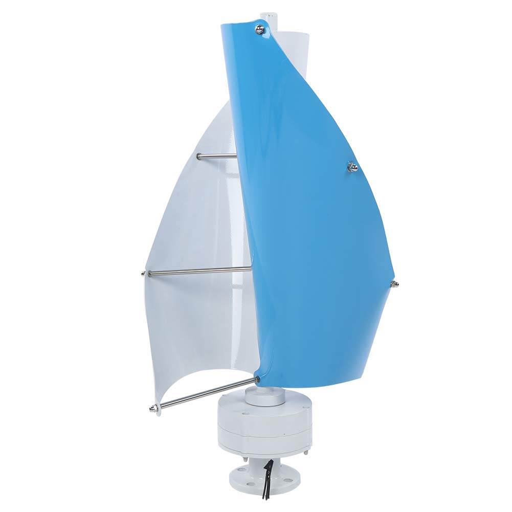 Marhynchus Equipo de Media Tensión Generador Eólico de Aleación de Aluminio Generador de Eje Vertical de 200 W 24 V Arranque de 1,5 M S Diseño de 2 Palas para Uso de Energía en Exteriores en Granjas