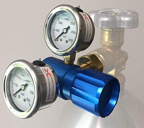 High Performance Compact Aluminum Nitrogen Regulator 0-400PSI