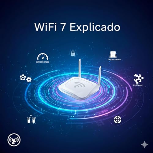 Page de couverture de Wi-Fi 7 Explicado: De las Carreteras de Frecuencia a la Velocidad Extrema y el Secreto del MLO