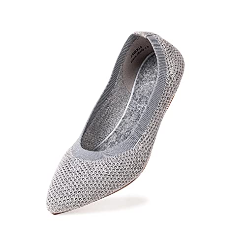 Image of Frank Mully Womens Pointed Toe Flats Knit Dress Shoes Comfort Women Shoes Softable