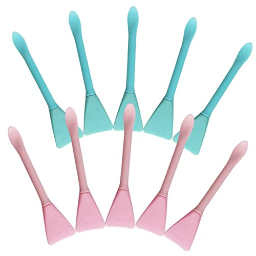 BELLIFFY 10個 シリコンマスクブラシ make up brush makeup brush スキンケア用 スパチュラツールを作る アイマスクアプリケーターツール 泥マスクブラシ
