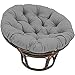 CojíN Papasan CojíN de Asiento Redondo, CojíN de Suelo para Exteriores, CojíN de Yoga para Sala de Estar, Sofá, BalcóN, Adecuado para Interiores y Exteriores,Gris,130 * 130cm