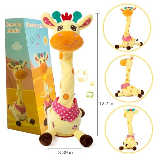 Sprechender Giraffe Tanzende Kuscheltier Lautstärkeregler Kinder Geschenk – Ansicht 2