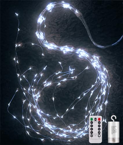 Joysing Lichterschweif 2M 200 LED Lichterbündel Batteriebetrieben mit...