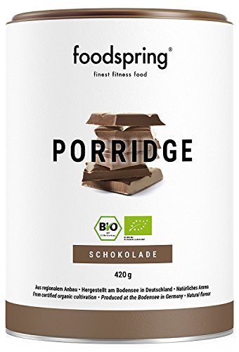 foodspring Porridge Proteico Bio, Cioccolato, 420g, Colazione per la tua forma fisica
