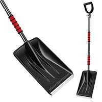 Travel Snow Shovel Heavy Duty with Detachable Multi Section Handle, Collapsible Snow Removal Tool for Car, Travel, Outdoor Camping, Garden etcs