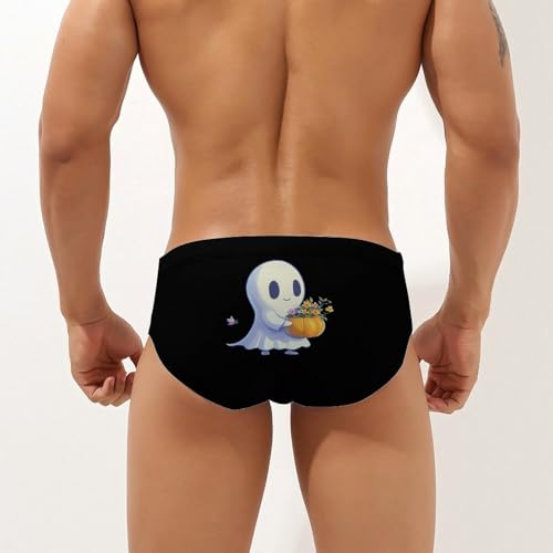 Halloween Ghost Men's Swim Trunks Briefs Swimsuit Swimwear Bathing for Underwear Beach2