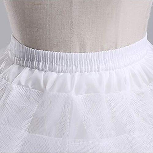 Girl’s Hoopless Petticoat Crinoline with 3 Layers, Wedding Flower Girl Slip Underskirt for Kids4