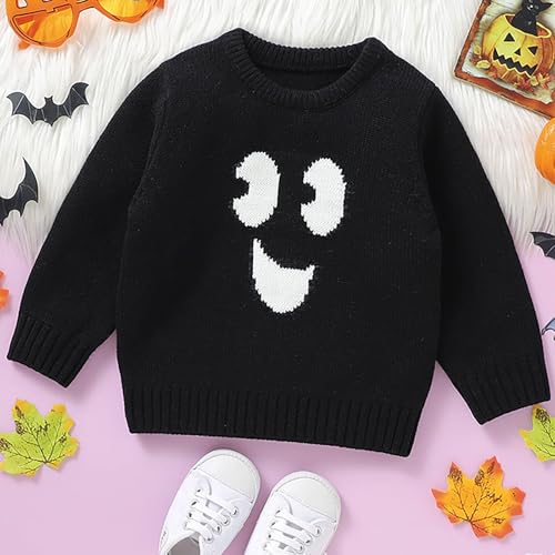 Toddler Infant Baby Girl Boy Halloween Outfit Pumpkin Sweatshirt Oversized Sweater Clothes Outfits2