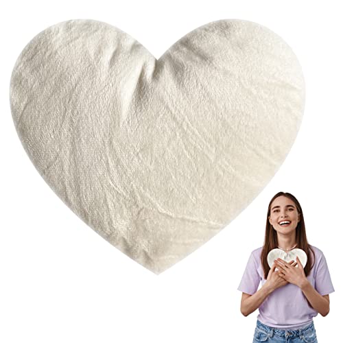 TRUEBITA. Almohada Saco Semillas Microondas. Saco Térmico Para Calor Cuello Y Cervicales. Con Forma de Almohadilla De Corazón Fácil de Lavar Y Regalo Original Cover