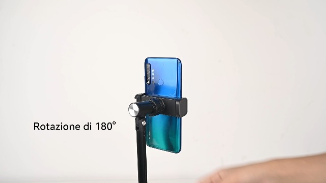 Aceyoon Supporto Per Telefono Da Scrivania Regolabile 17,5-39 Cm – Angolo 360°, Base Stabile In Acciaio, Doppia Clip, Compatibile Con IPhone E Samsung - copertina