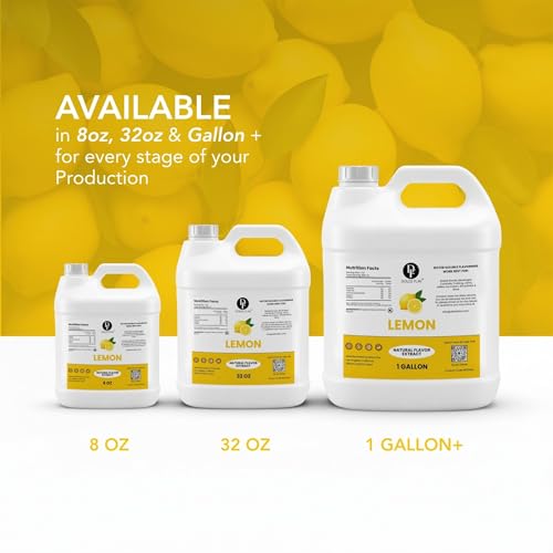 Image of Dolce Flav Natural Lemon Flavoring Concentrate | Water Soluble | 32 Fl Oz