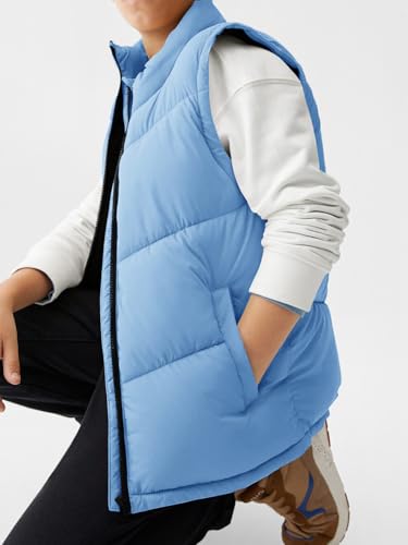 Image of Meikulo Boys Puffer Vest Zip Up Quilted Gilet Sleeveless Jackets