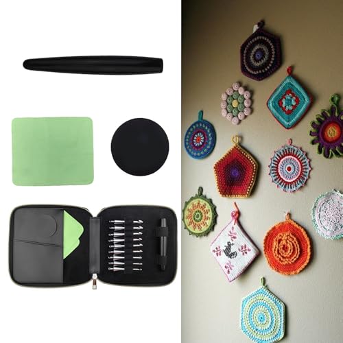 Crochet en aluminium interchangeable avec 9 pointes de 3.5 à 8.0 mm - 5