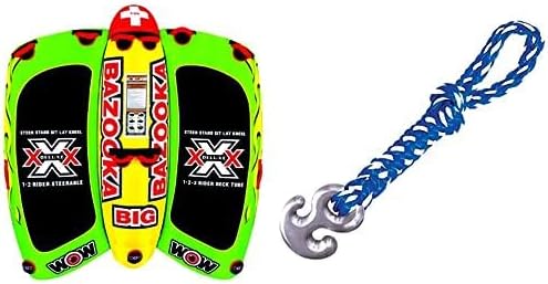 Wow Sports Big Bazooka Towable DeckTube para navegar 1 2 3 o 4 personas