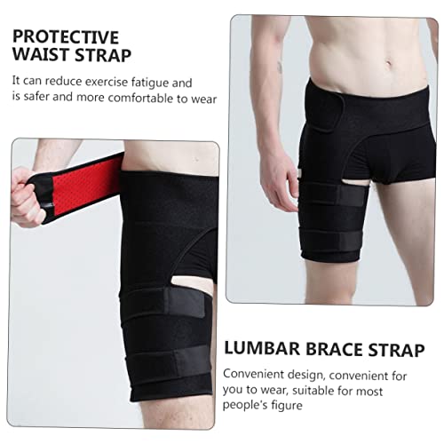 Faja de soporte para muslo ajustable ERINGOGO para ejercicio miniatura 5