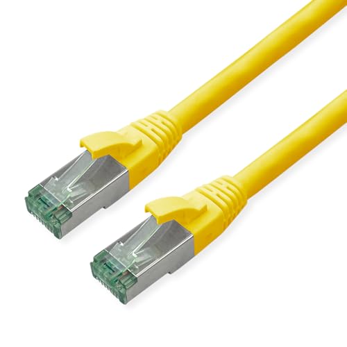 ROLINE RM Patch Cord Cat.6A S/FTP (PiMF), yellow, 2 m