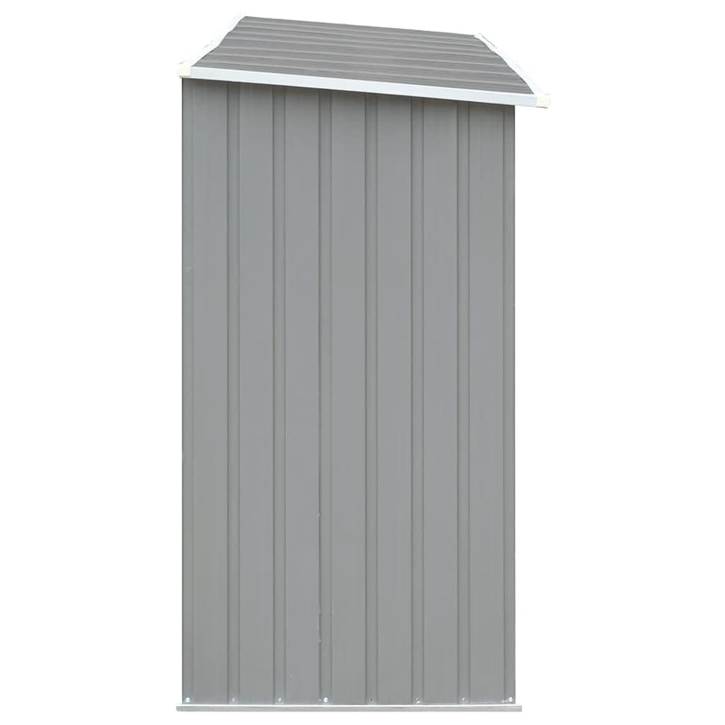 vidaXL Abri Stockage Bois Acier Galvanisé 330x84x152cm Gris Jardin