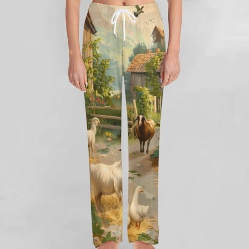 Hunt Goats Ducks Pajama Pants Long Pj Bottoms Soft Lounge Pants Casual Sleepwear Sleep Pant for Men Women4