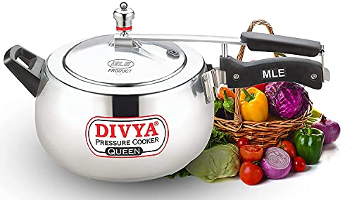 DIVYA 3.5 Litres Queen Aluminium Pressure Cooker