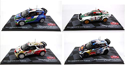 OPO 10 - Lot de 4 Voitures de Rallye WRC 1/43 Ixo (BR1+BR2+BR3+BR4)