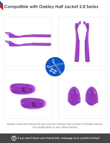 Image of BLAZERBUCK Replacement Sock Kits Earsocks & Nosepieces for Oakley Half Jacket 2.0 XL Sunglass
