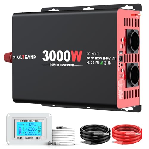 Convertisseur de tension 3000W OLTEANP pour camping-car et voyage
