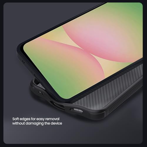 Image of Nilkin Classic Series Compatible Samsung A57 Case with Camera Cover, [Camera Lens Protector] [Scratch-Resistant] [360 Full Protection] Shockproof Slim Phone Case (Transparent Black, A57)