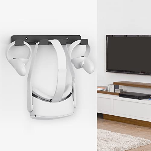 SOKUSIN Wandhalterung Kompatibel mit VR Headset und Controller - Universelle Halter Passend für Oculus Quest2/ Quest/ Rift/ Rift-S (Ohne VR-Gerät) (Schwarz) - Image 7