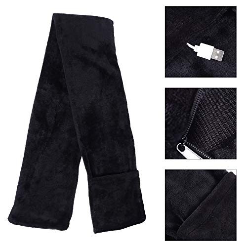 EXCEART Usb Aquecimento Lenço de Inverno Xale de Calor de Pescoço Elétrico Envoltório de Clima Frio