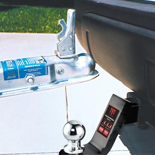Image of TYT Trailer Hitch Ball Mount Kit, 4-Inch Drop, Fits 2-Inch Receiver, 2-Inch Trailer Ball with 5 /8 inch Hitch Pin Clip, Rated 7,500 lbs GTW / 750 lbs TW