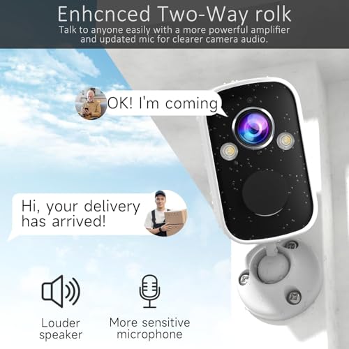 Rraycom Security Cameras Wireless Outdoor 3Pack,2K Battery Powered Spotlight Siren Alarm Wifi Cameras For Home Security thumb #4