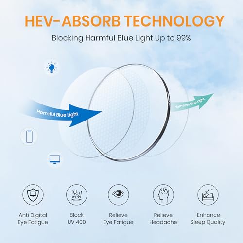 Image of Cyxus Retro Blue Light Glasses Men - Square TR90 Metal Blowline Frame Stylish Trendy for Computer Daily Work 8252