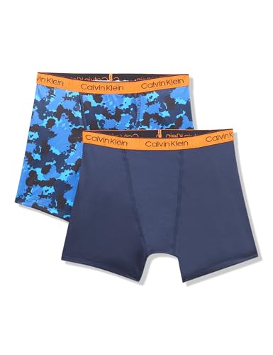 Image of Calvin Klein Kids Boys' Performance Boxer Brief Underwear 2-Pack