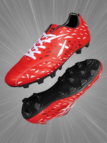 Image of Vector X Titan Football Shoes for Mens| Faux Leather Upper with PVC Sole | Sports and Athletic Footwear Comfortable Football Shoes /Football Studs