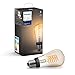 Philips Hue White Filament Single Smart LED ST64 Bulb [Warm Flame White – E27 Edison Screw] mit Bluetooth, funktioniert mit Alexa, Google Assistant, Apple HomeKit