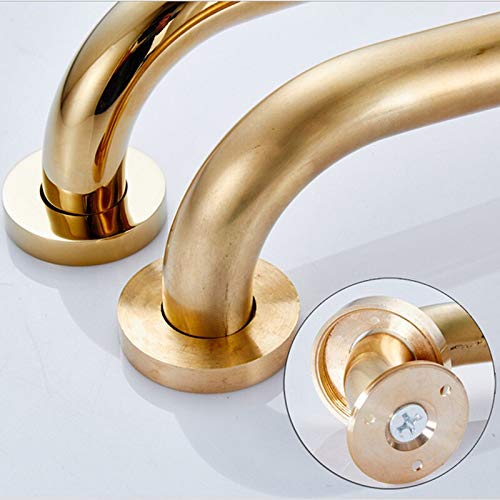 Asa Seguridad Cobre Plateado Recta Accesorios de baño Barras de sujeción 30/35/40 / 50cm Longitud Disponible Asidero para el baño (Color : 40cm)