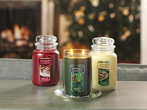 Yankee Candle Balsam & Cedar Scented, Classic 22Oz Large Tumbler 2-Wick Candle, Over 75 Hours Of Burn Time #TOP4