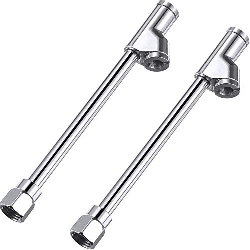 TecUnite 2 Pack Air Chuck 2-in-1 Dual Head Tire Chuck for Inflator Gauge Compressor Accessories