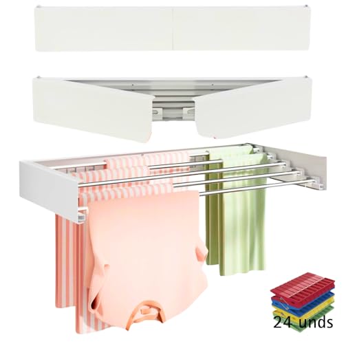 Folding Wall Clothes Airer 100 cm – Foldable Wall Drying Racks fo...