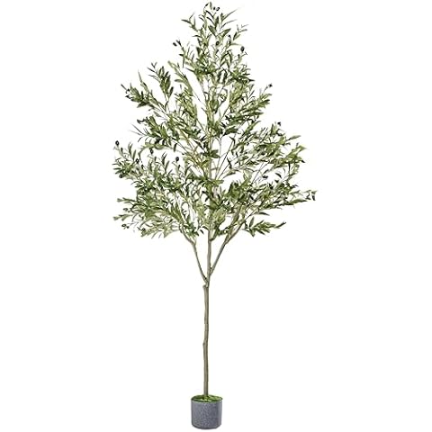 FLOWERGIRR 7ft Faux Olive Tree Cover