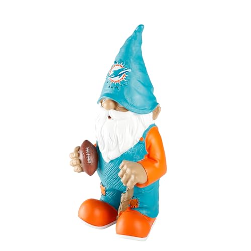 Image of NFL Resin 11.5 inch Team Logo Outdoor Garden Statue Gnome