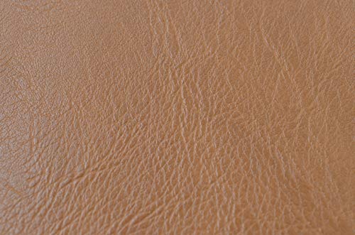 Image of Wento Thick 3 Yard Faux Leather Soft Skin Grain PU for Furniture Cover, Reupholster Sofa Chairs, Cushions, Vinyl Upholstery (3 Yards, Camel Tan)