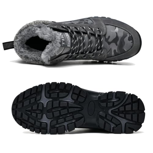 Winter Boots for Men Women Warm Lined Non Slip Hiking Boot Outdoor Waterproof Snow Boots2