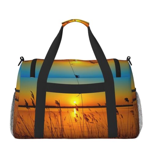 Bolsa de viaje grande e impermeable Reeds By The River para natación y piscina 2