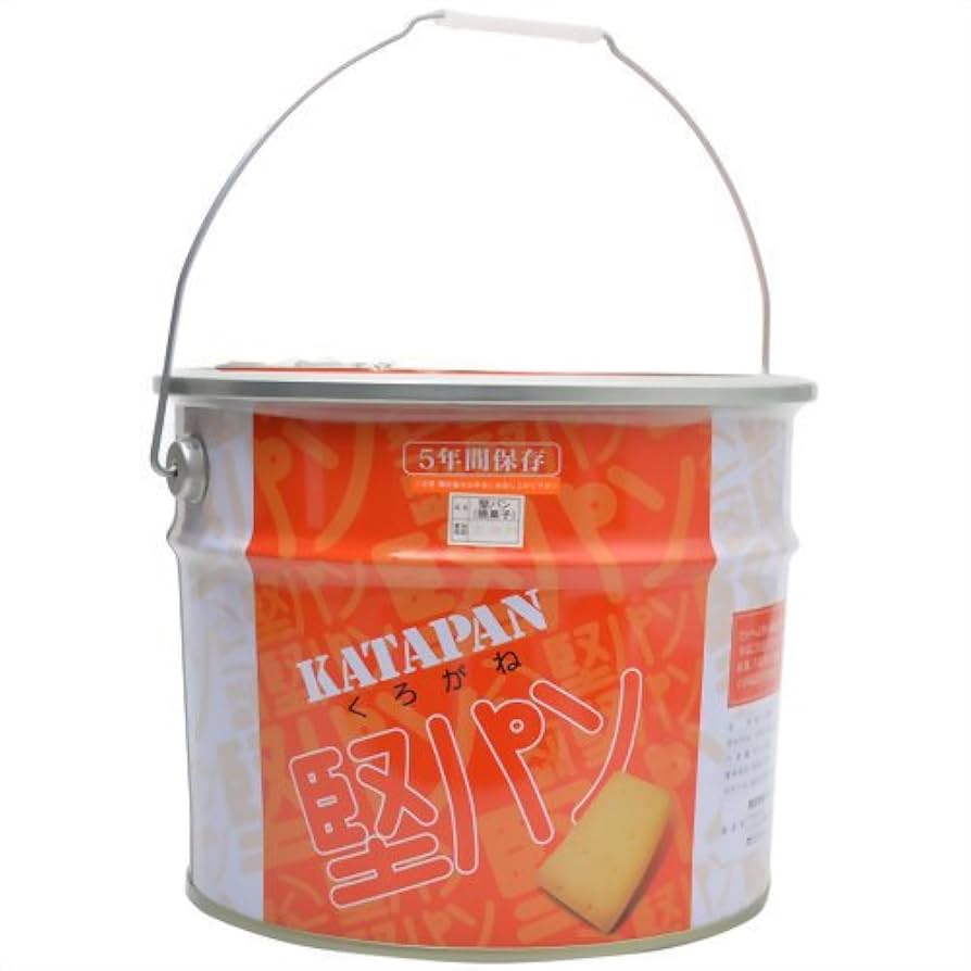 Amazon | くろがね堅パン スチール缶入り 5枚入×34袋 | くろがね