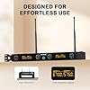 MELONARE 4-Channel Wireless Microphone System, UHF Rackmountable Cordless Mic Set w/ 4X 10 Frequencies, 260ft Range, Dynamic Handheld Microphone for Singing, Karaoke, Church, DJ, Party (MWM-41F) #5
