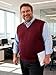 Krumba Men Oversized Sweater Vest: Plus Size Big Tall V Neck Cotton Pullover Burgundy 5XL