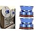 Nab Reel Hub Adaptors for 10in Reel to Reel Tape Recorders, 1 Pair Aluminium Nab Hub Device for ReVox for Akai for Teac, Universal Loading Device (Blue)
